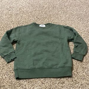 Boys green Zara sweatshirt